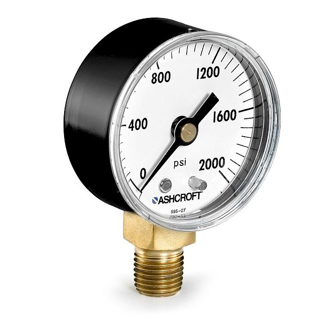 Ashcroft 1005H Commercial Pressure Gauge – R.S. Instrument and Valve ...